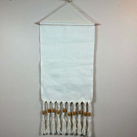 Macrame Wall Hanging Hand-Woven Tassel Tapestry Decoration Indoor Outdoor - Picture 5 of 10